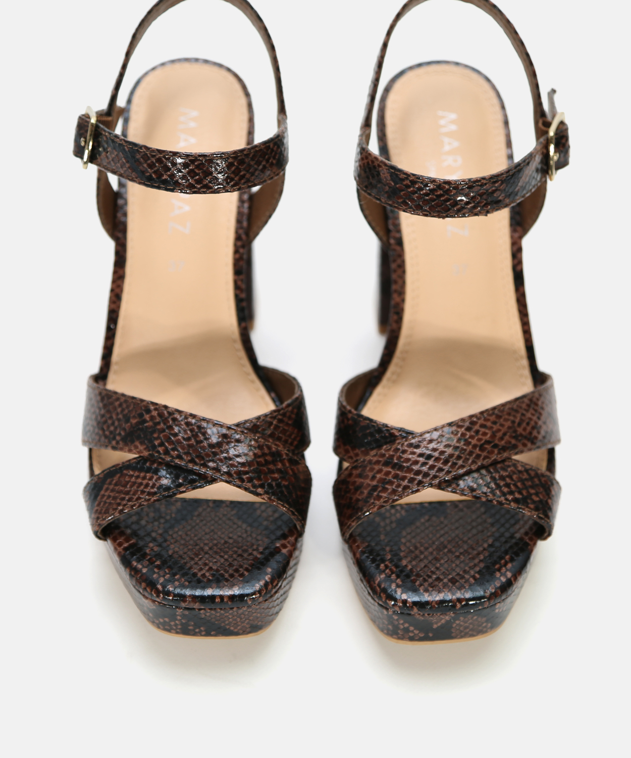 Sand&aacute;lia plataforma tiras cruzadas image number null